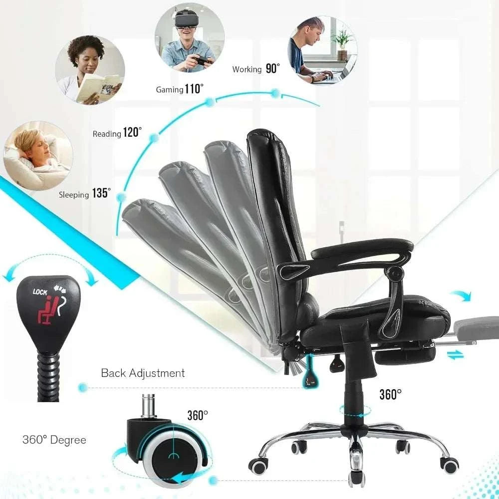 Ergonomic Reclining Office and Gaming Chair
