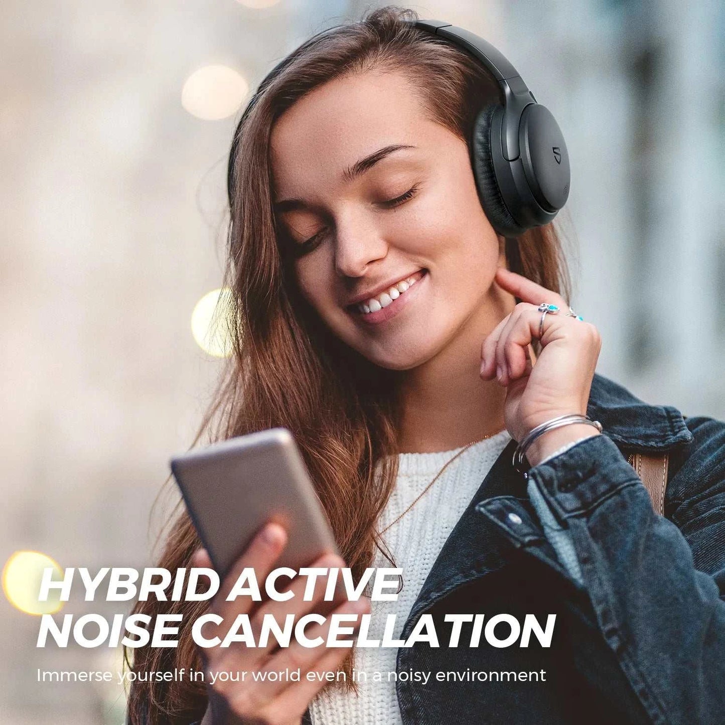 IPX5 Active Noise-Cancellation Headphones