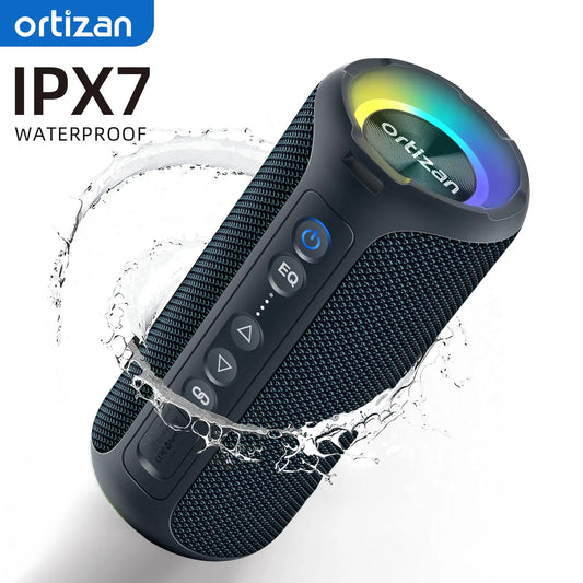 Ortizan Bluetooth Speaker - 40W Bass, IPX7, 30H Playtime, Outdoor Wireless