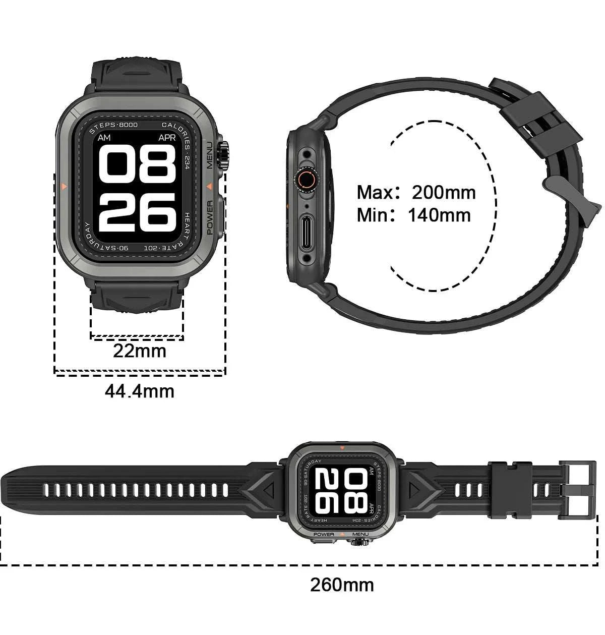 W30 Waterproof Smart Watch