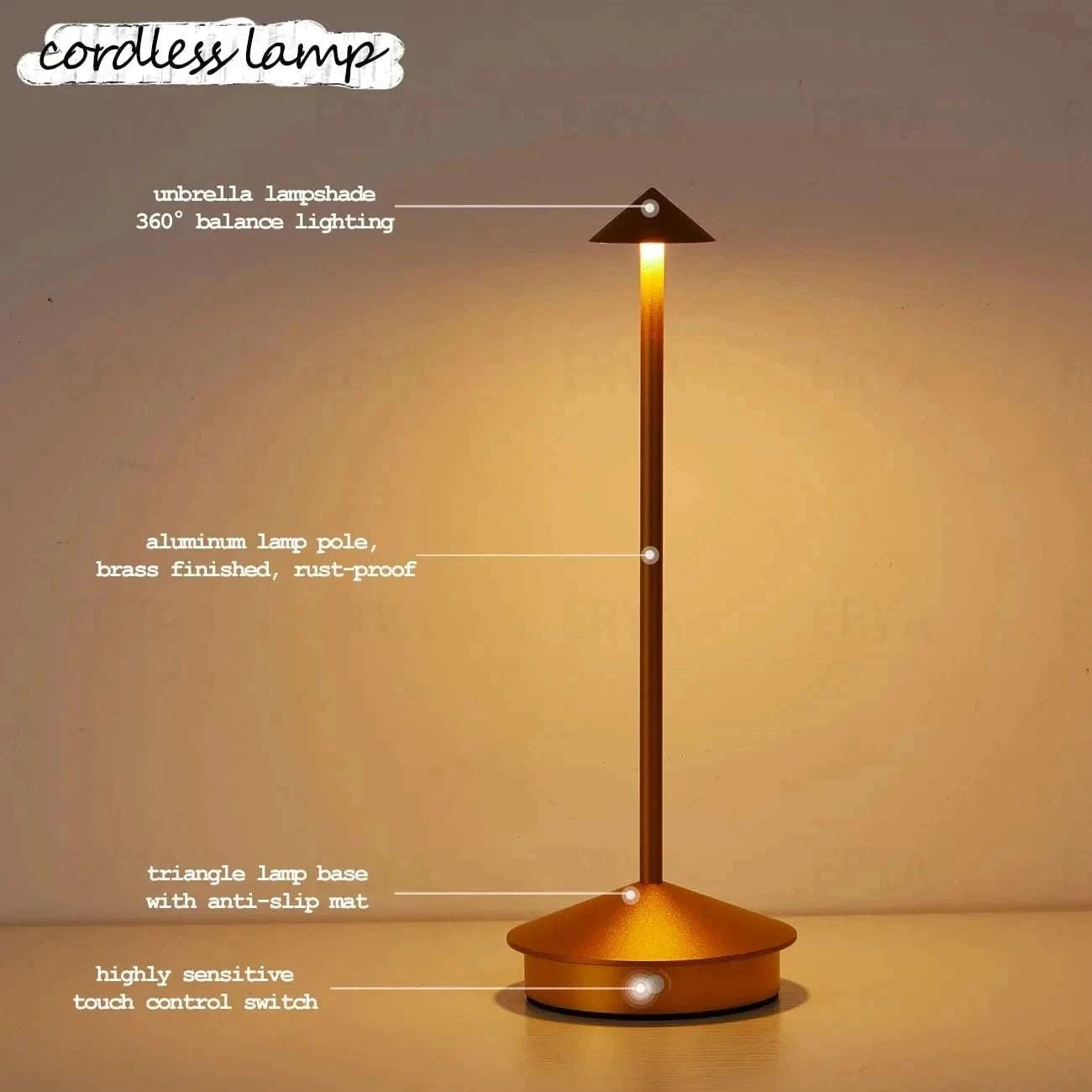 2600 MAH advanced wireless desk lamp