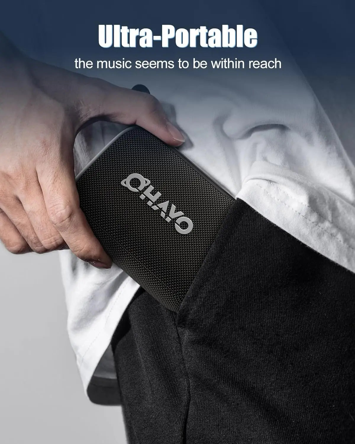 Ohayo S5 Bluetooth Speaker - 10W Bass, IP67, 12H Playtime, Bike Speaker