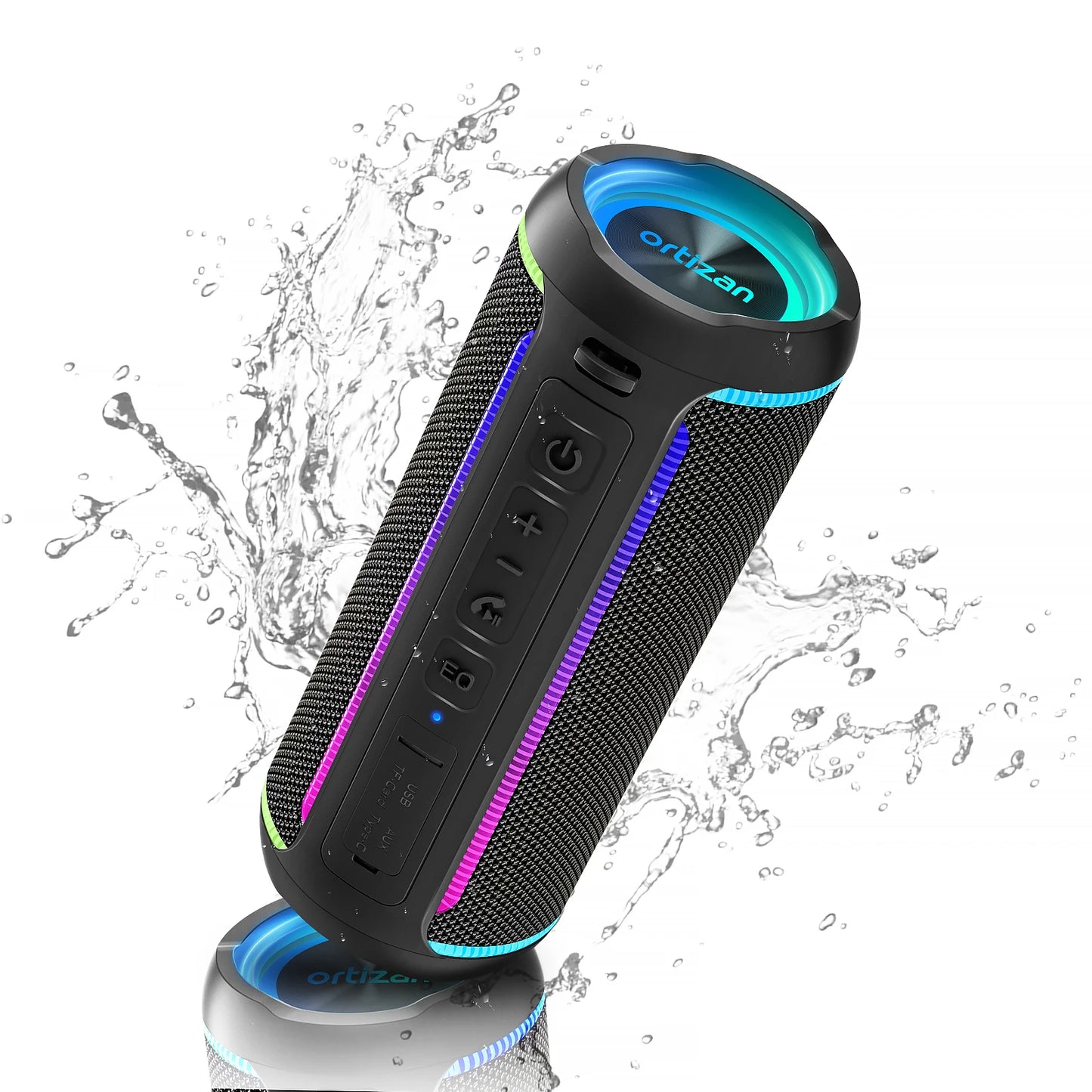 Ortizan X30 Bluetooth Speaker - 40W Bass, IPX7, 6600mAh Battery